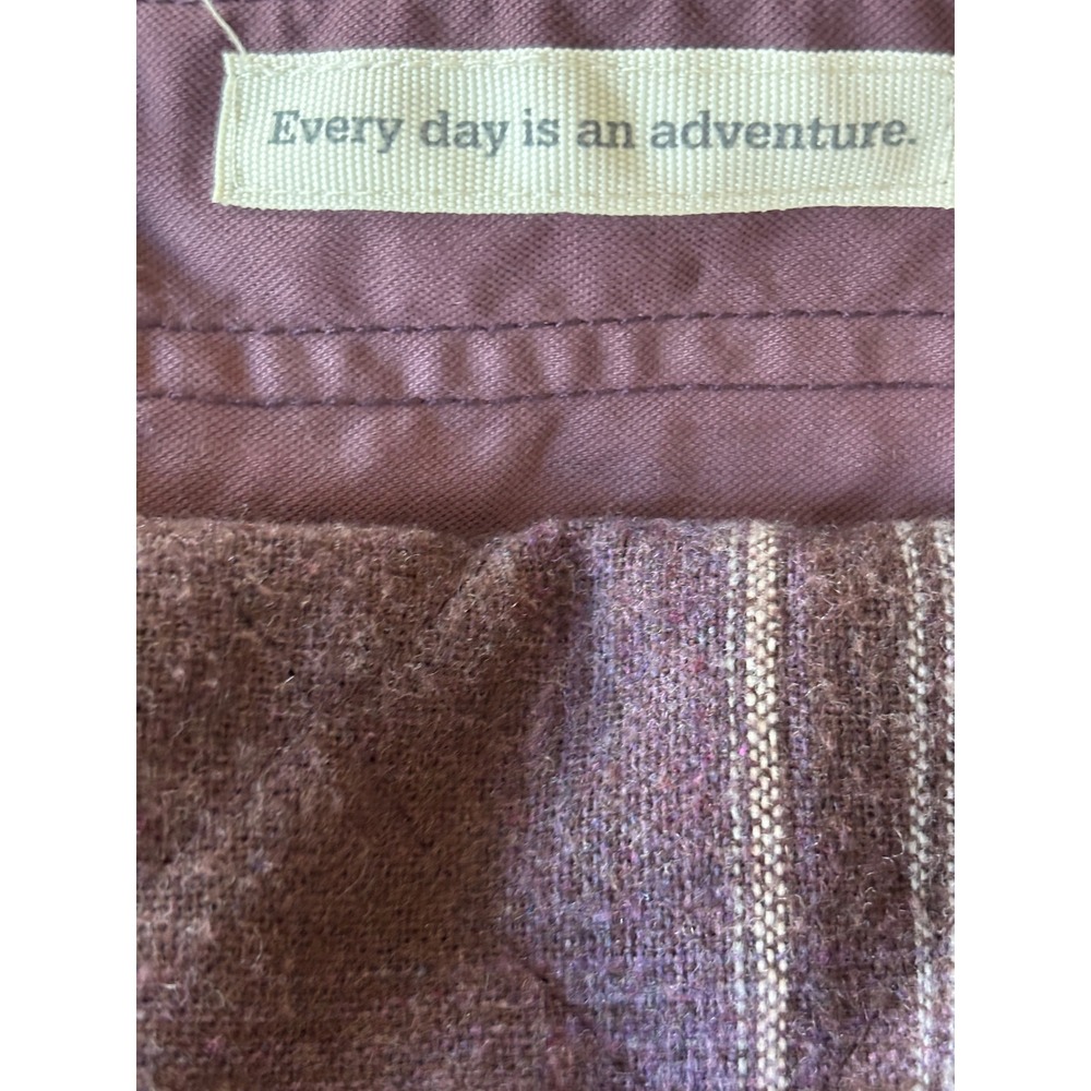 Toad & Co Barn Jacket Large Plum/Purple Sherpa Collar Quilted Utility Workwear - Picture 13 of 16
